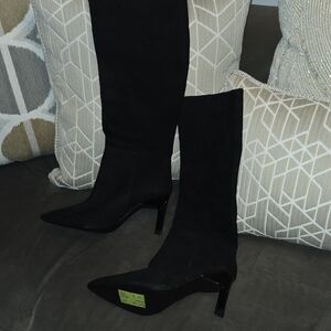 Nine West Black Heeled Boots